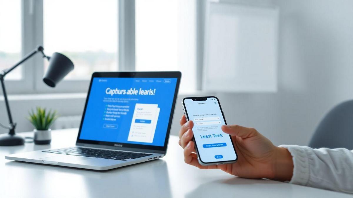 Web design para WordPress com layout responsivo em landing pages de geração de leads